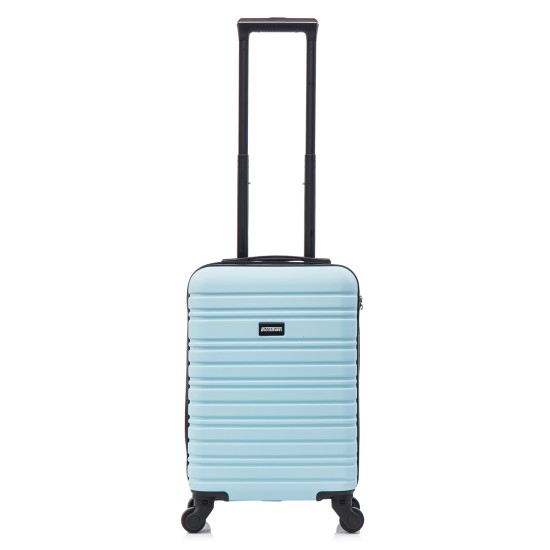 British Traveller 28inch Koffer Bagage Handbagage Lichtgewicht Reiskoffer met TSA-slot Cabine koffer 4 Wielen (74,5x49x30,5cm, Blauw/Bruin British Traveller 28inch Koffer Bagage Handbagage Lichtgewicht Reiskoffer met TSA-slot Cabine koffer 4 Wielen (74,5x49x30,5cm, Blauw/Bruin
